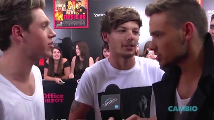 One Direction на червения килим на This is us премиерата в Ню Йорк