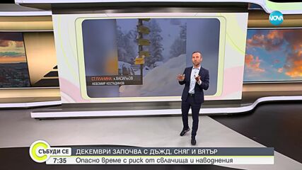 Прогноза за времето (01.12.2024 - сутрешна)