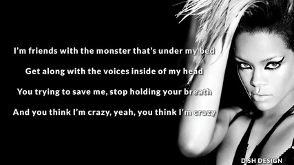Eminem ft. Rihanna - The Monster (lyrics video)