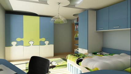 Истерия Дизайн - 3d проект на детска стая - Пъзел