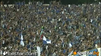 26.08.2010 Кадри от сектор Б на Левски 2 - 1 Аик (стокхолм) Част 2 