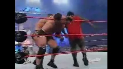 Wwe Goldberg vs Mark Henry vs Randy Orton vs Jericho vs Rvd vs Booker - T - battle royal 