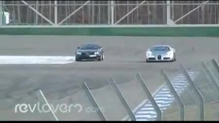 Bugatti Veyron vs. Mercedes Benz Mclaren Slr Amg drag race 