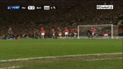 Cl: Manchester United 3:2 Bayern Munich [3 - 2 A. Robben]