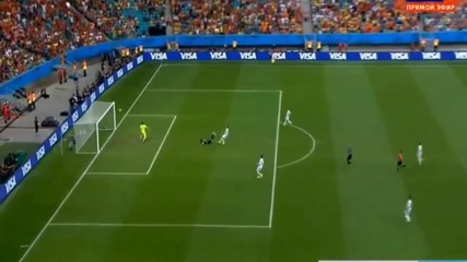 Супер Робин с гол срещу Испания (1-ви мач на Холандия в Сп) /13.06.14/