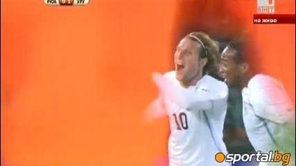 World Cup 2010: Рюа - Уругвай 0:1 - Гол на Диего Форлан 