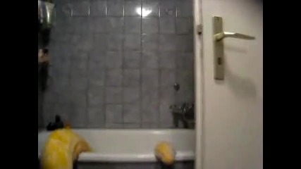 Гигантски питон в банята