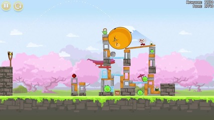 Angry Birds Seasons_ Cherry Blossom gameplay