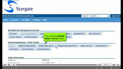 Updating Dns at Stargate.com by www.vivahost.com