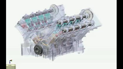 Jaugar V8 4.2 L engine двигател на ягуар,  функция