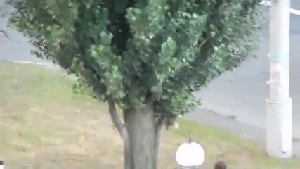 Drunk Russian girl trying to get home