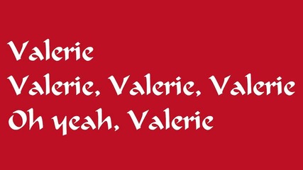 Bruno Mars - Valerie
