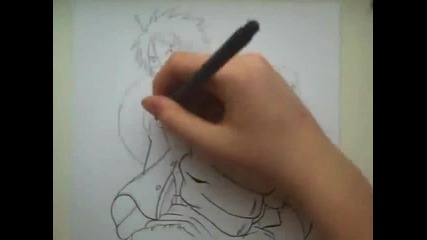 Drawing Luffy from One Piece