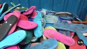 Kenya-Based Company Turns Hundreds of Thousands of Flip-Flops Into Colorful Artwork