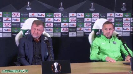 Пресконференция на Лудогорец преди мача с Антверп