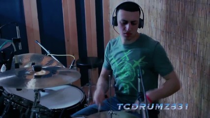 Много яко Downstait - Here To Show The World Tc Drum Cover