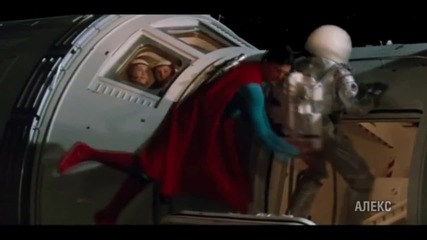 Супермен идва да спаси Сандра Бълок в '' Гравитация ''