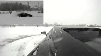 Lamborghini in the Snow