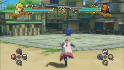 Naruto Strom 3 Full Burst: Sasuke vs Danzo and Minato vs Tobi