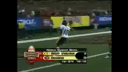 Steve Slaton 52 Yard Td run vs. Georgia (#1)