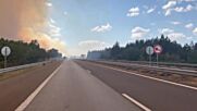 Два пожара на АМ "Тракия", движението край Сливен е спряно