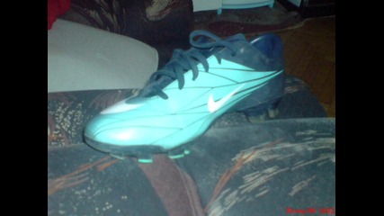 my nike mercurial and adidas F50
