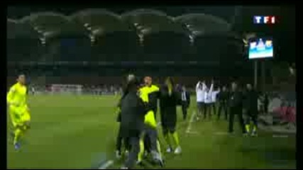 Лион 1 - 0 Барселона - Жуниньо(25.02.09)