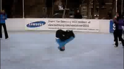 Beatbox and break dance on ice