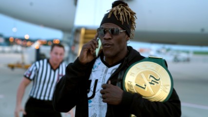 R-Truth loses the 24/7 Title on the airport tarmac