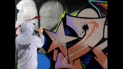 Рисуване На Графити - Keep Six - Seekz - Kamit Graff Graffiti Bombing