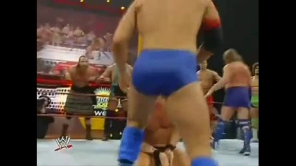 Randy Orton & John Cena vs Raw Roster 03.17.08