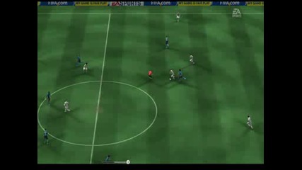 Fifa 09 - гол от центъра [ Match - Ac Milan vs Inter ]