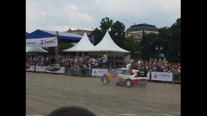 Wrc Bulgaria 2010 Себастиан Льоб и Дани Сордо . Шоу в София 