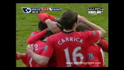 13.03 Manchester United 3:0 Fulham - Бербатов гол 