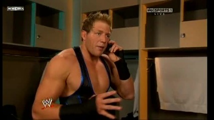 Wwe Money In The Bank 2010 Swagger говори по телефона с майка си - Backstage 