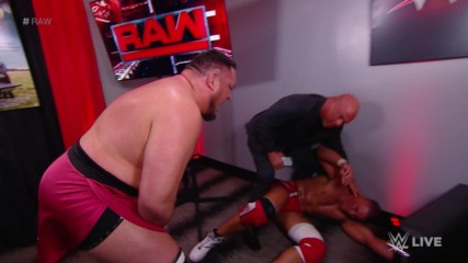 Samoa Joe ambushes Jason Jordan in Kurt Angle's office: Raw, Dec. 4, 2017