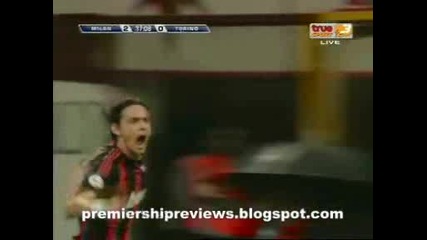 19.04 Милан - Торино 5:1 Филипо Индзаги втори гол