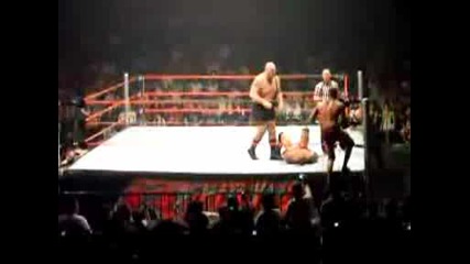 Wwe Raw Live 09 Batista and John Cena vs Randy Orton and Big Show 