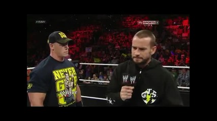 Wwe Raw 18.2.2013 John Cena And Cm Punk Segment