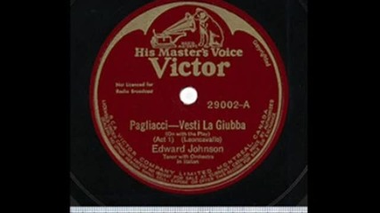 Edward Johnson - Vesti La Giubba 
