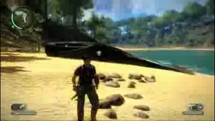 Една много добра игра Just Cause 2: Beached Whale Easter Egg 
