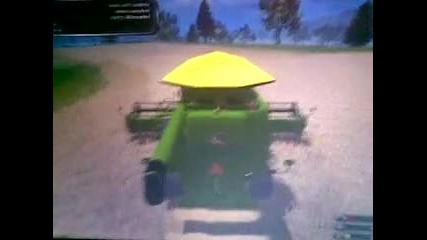 Жънене с John Deere 9770 на Farming Simulator 11