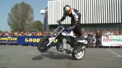 Street Bike Stunt Demo in Eastern Europe