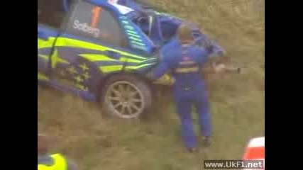 Petter Solberg Crash - Rally Deutschland 06