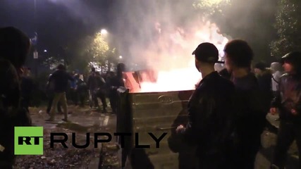 UK: London BURNS after fiery clashes between ravers and riot police
