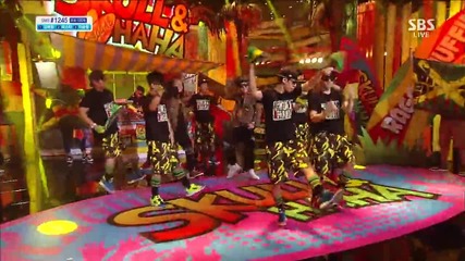 Skull and Haha - Ragga Muffin @ S B S Inkigayo Comeback Special [ 30.06. 2013 ] H D