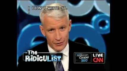 Anderson Cooper Ridiculist Miley Cyrus Smoking Something from the bomb 