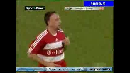 Bayern Vs. Stuttgart Ribery Goal