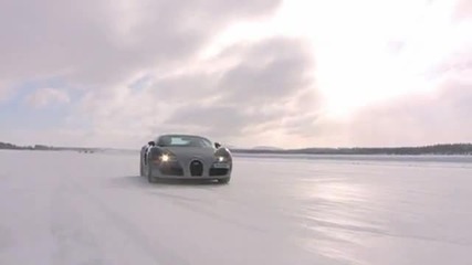 Bugatti Veyron 16.4 in snow test drive Pt. Ii Sweden 