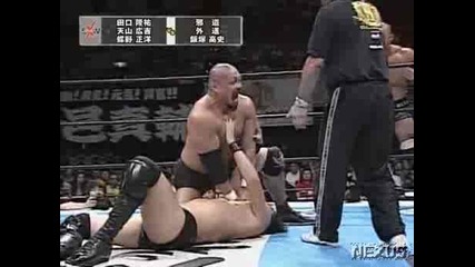 G1 CLIMAX Masahiro Chono, Hiroyoshi Tenzan & Ryusuke Taguchi vs. Takashi Iizuka, Jado & Gedo